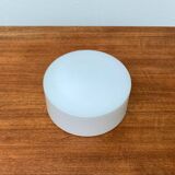 Mid-century German minimalist glass ceiling or wall lamp by Big, 1960s.