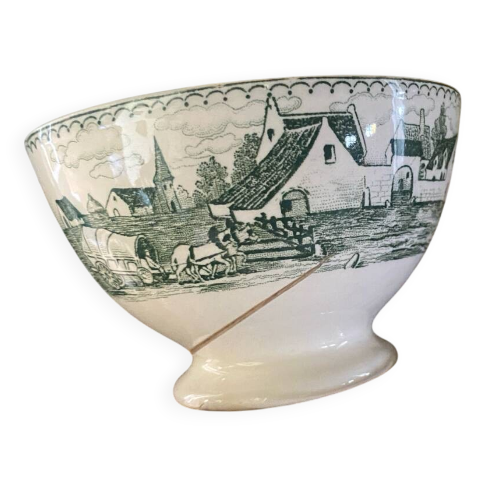 Bowl stamped BFK model Fermes antique