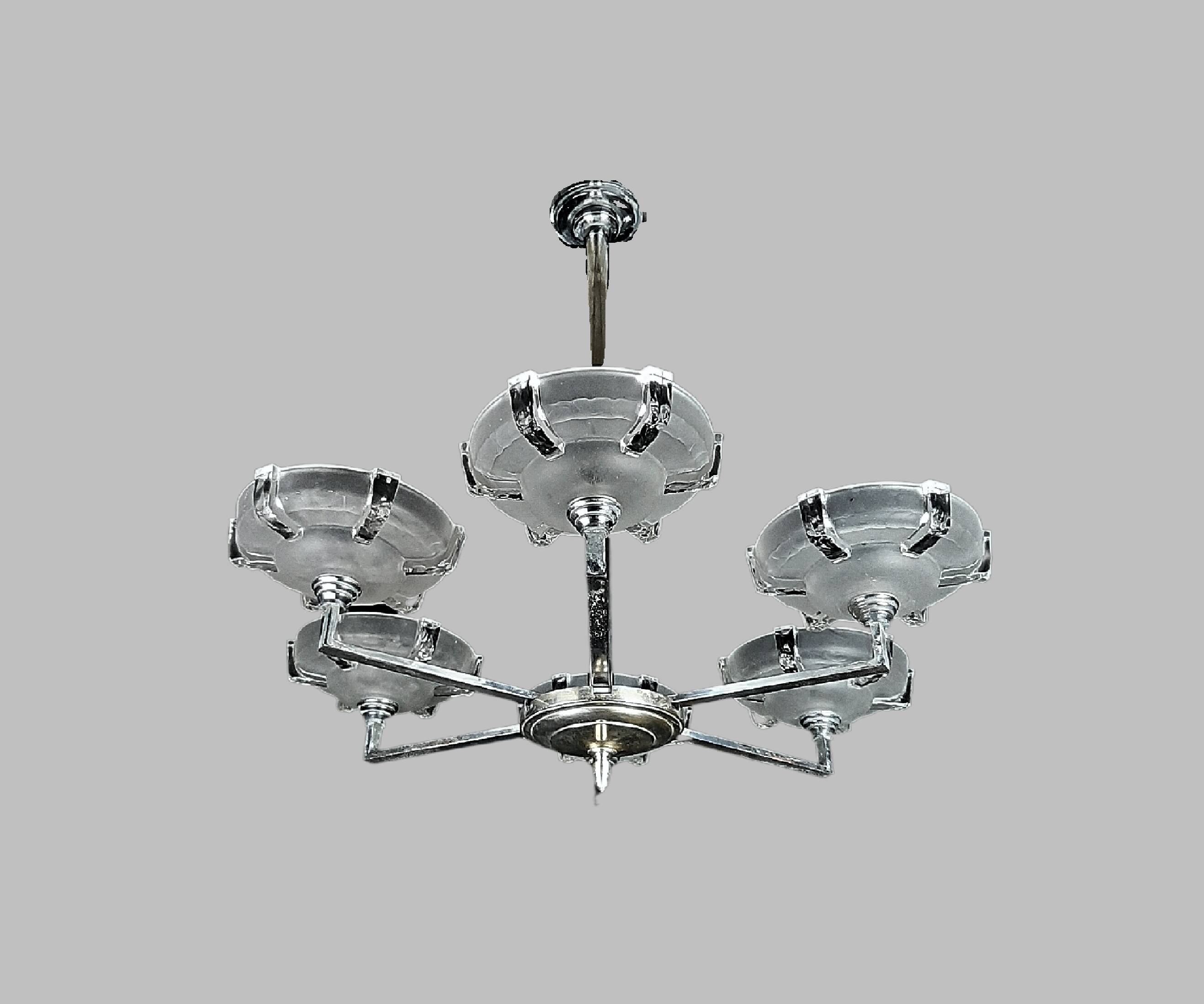 Ezan art deco chandelier