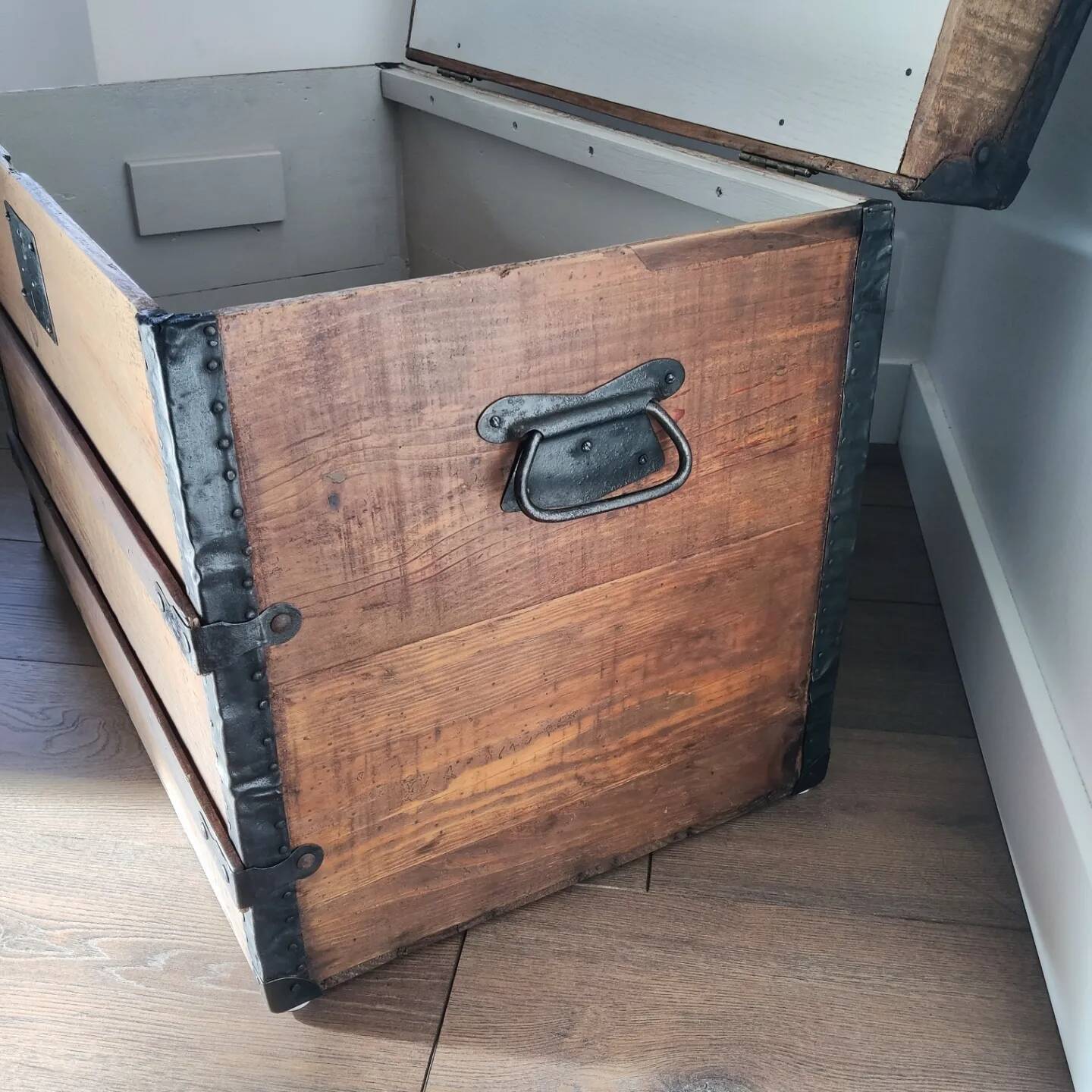 Old domed travel trunk
