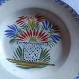 Two 19th-century plates in earthenware.