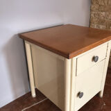 Small bedside table in sheet metal year 50