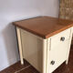 Small bedside table in sheet metal year 50