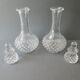 2 wine decanters, Arques crystal, Longchamp model