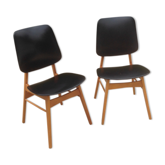 Pair of vintage Scandinavian chairs