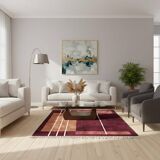 Traditional handmade pure wool Berber rug size 150x250cm