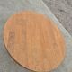 Round 100 cm oak coffee table 1970s