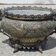 Ancienne jardinière en cuivre décor hindou