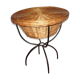 Rattan basket, wicker on foot tripod metal
