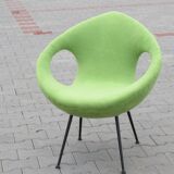 Beautiful and very rare pair of armchairs egg 50 60 year tear