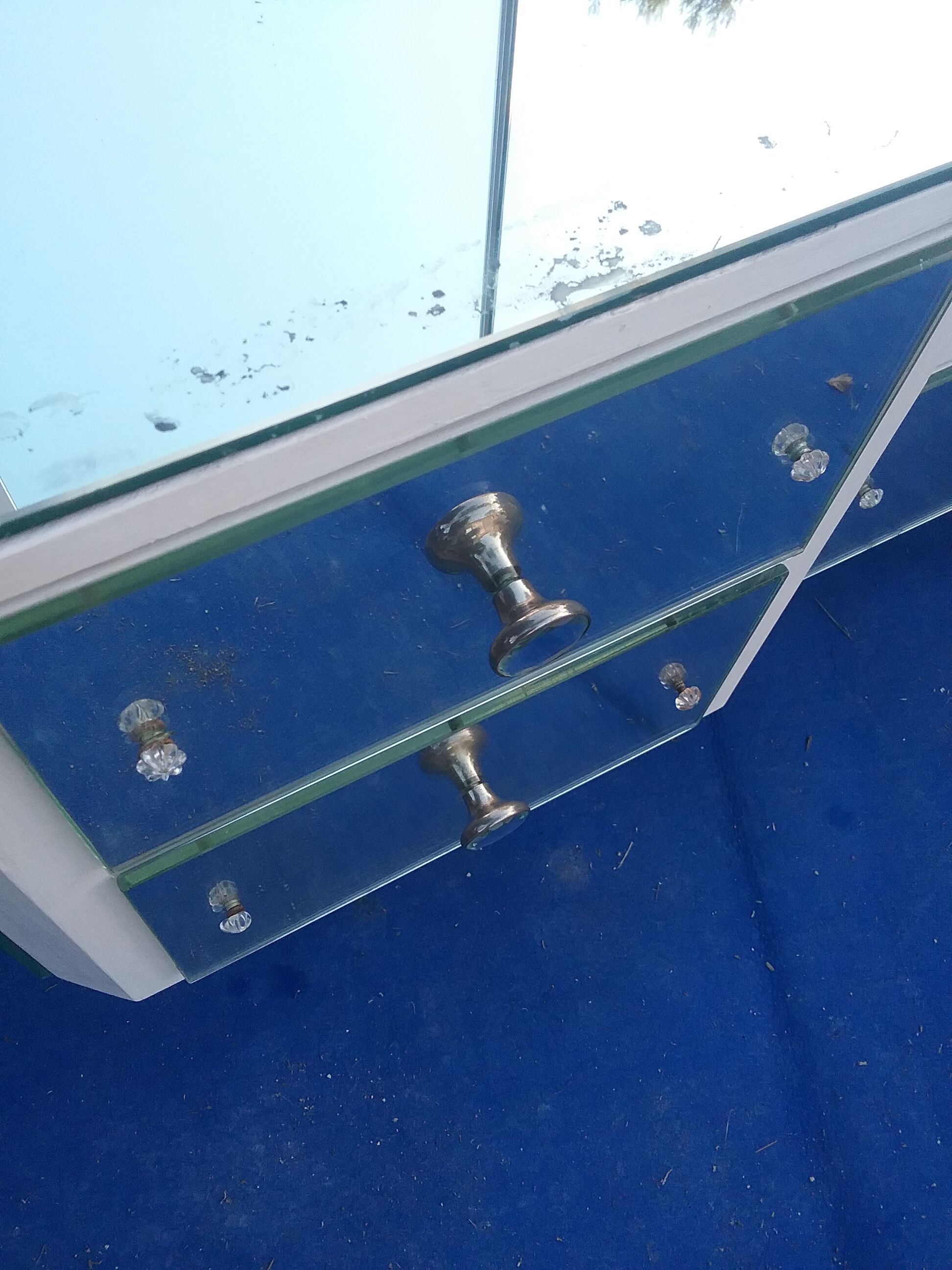 Vintage dressing table chest of drawers