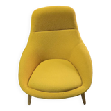 Herman Miller Naughtone Always Lounge Chair with Wooden Base