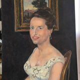 Portrait oil o canvas 20th Cty