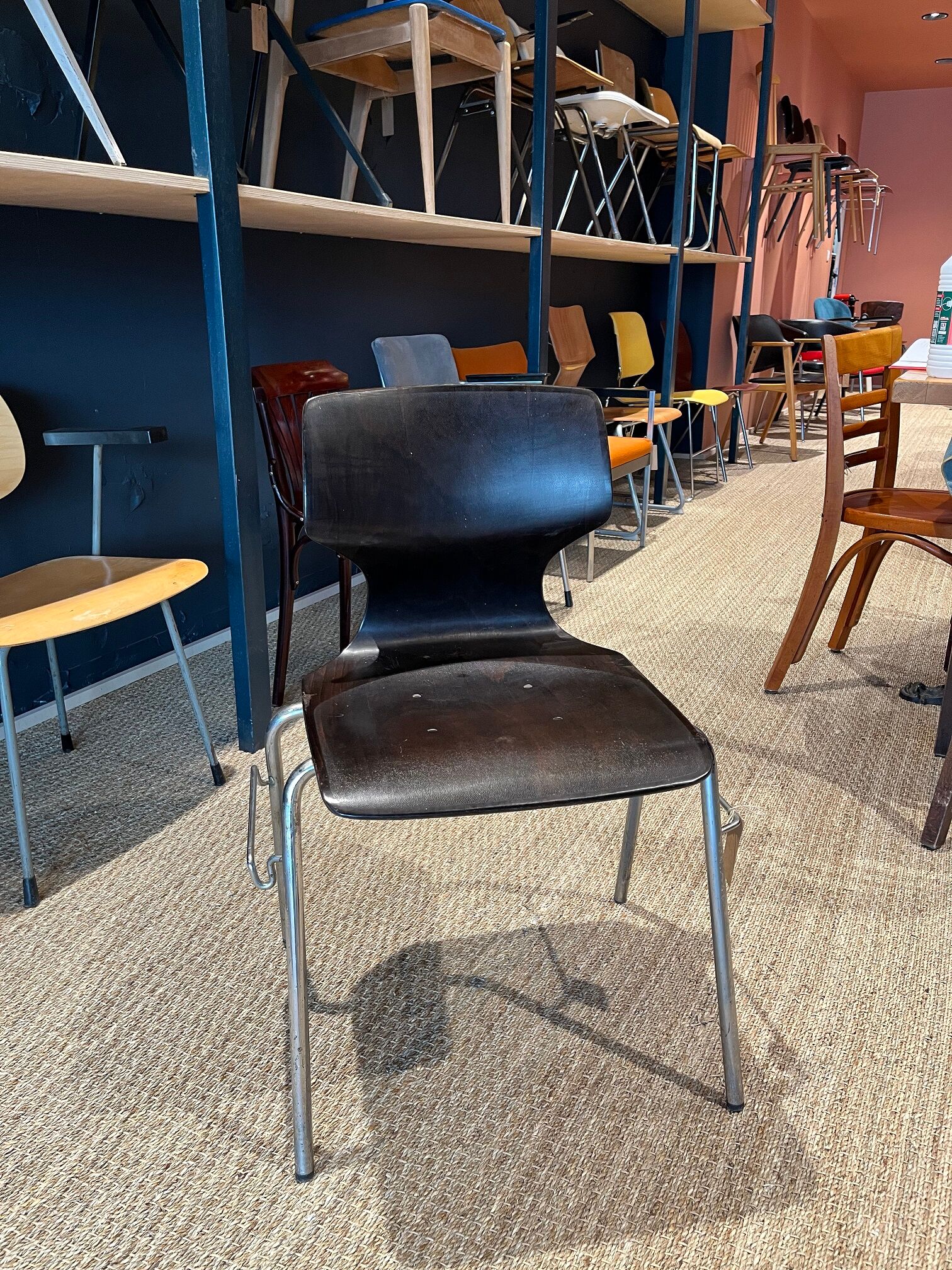 Set of 14 ebony Flötotto chairs