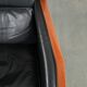Set of 2 black leather Art Deco design armchairs in good condition