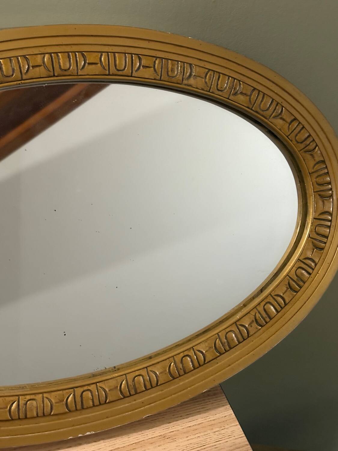 Vintage wooden mirror 56 x 35