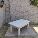 Table basse avec tiroir blanche