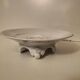 Limoges Lafarge porcelain compote bowl. Water lilies.
