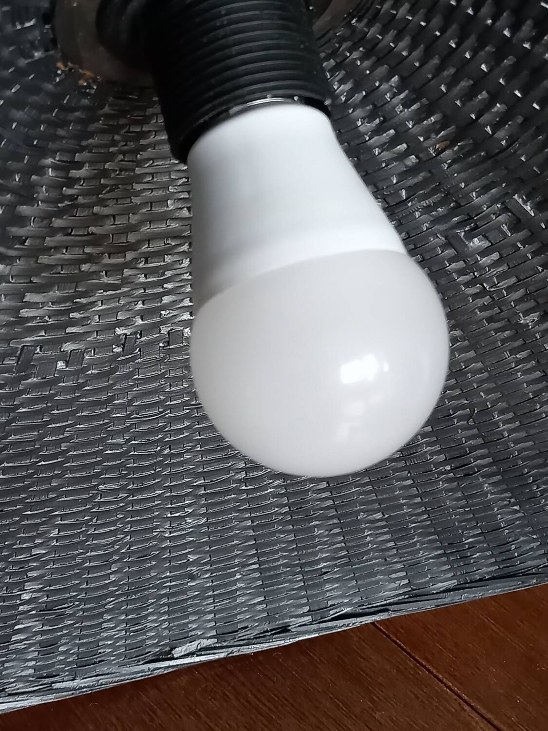 Wicker pendant light