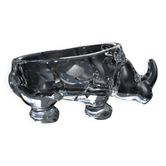 Rhinoceros crystal catchall from Vannes