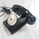 Rotating black bakelite rotary phone french france vintage U43
