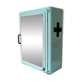 Vintage metal medicine cabinet from the 1950s