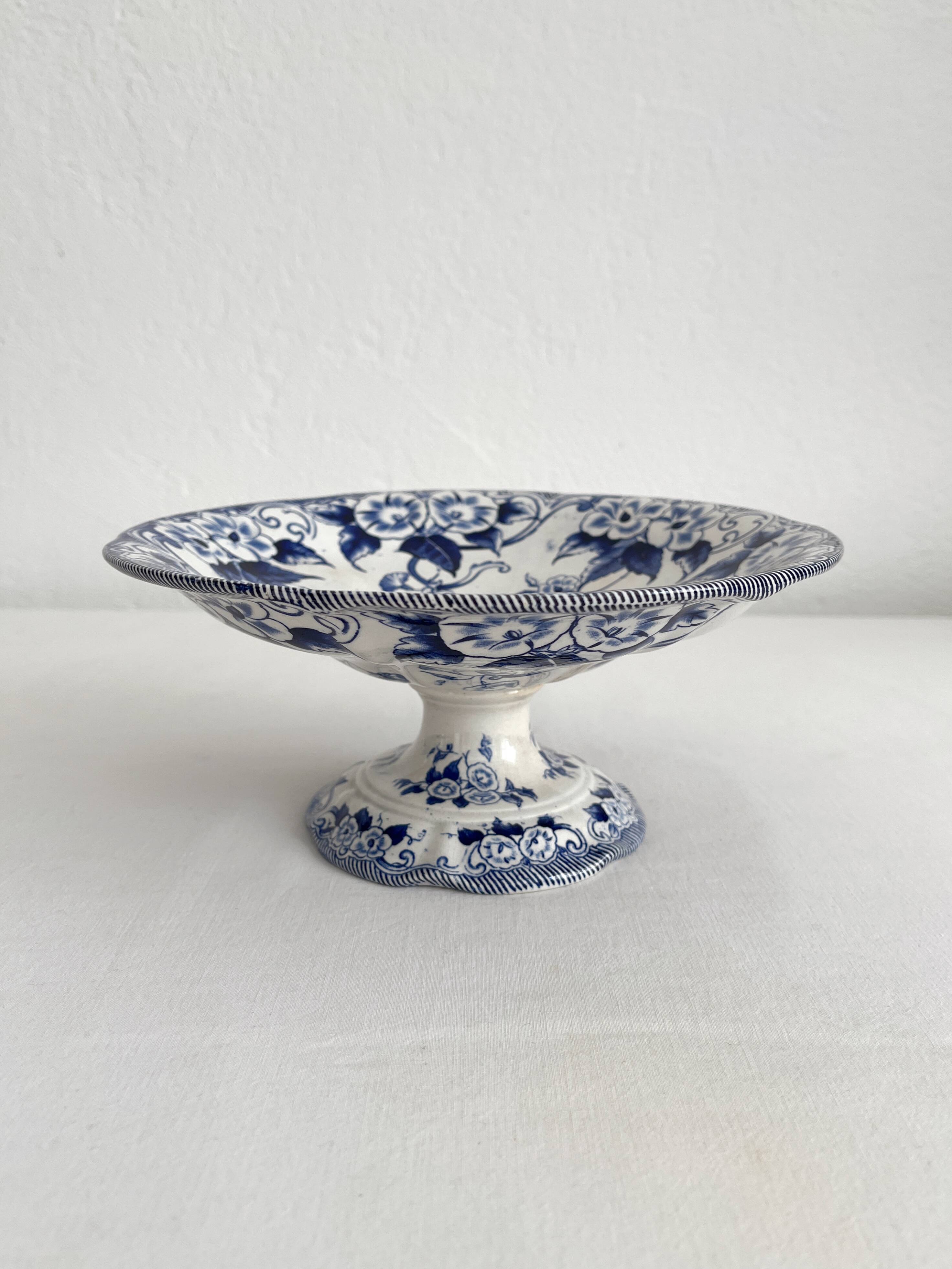"Flora" ironstone fruit bowl, Creil and Montereau