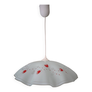 Suspension en verre opalin