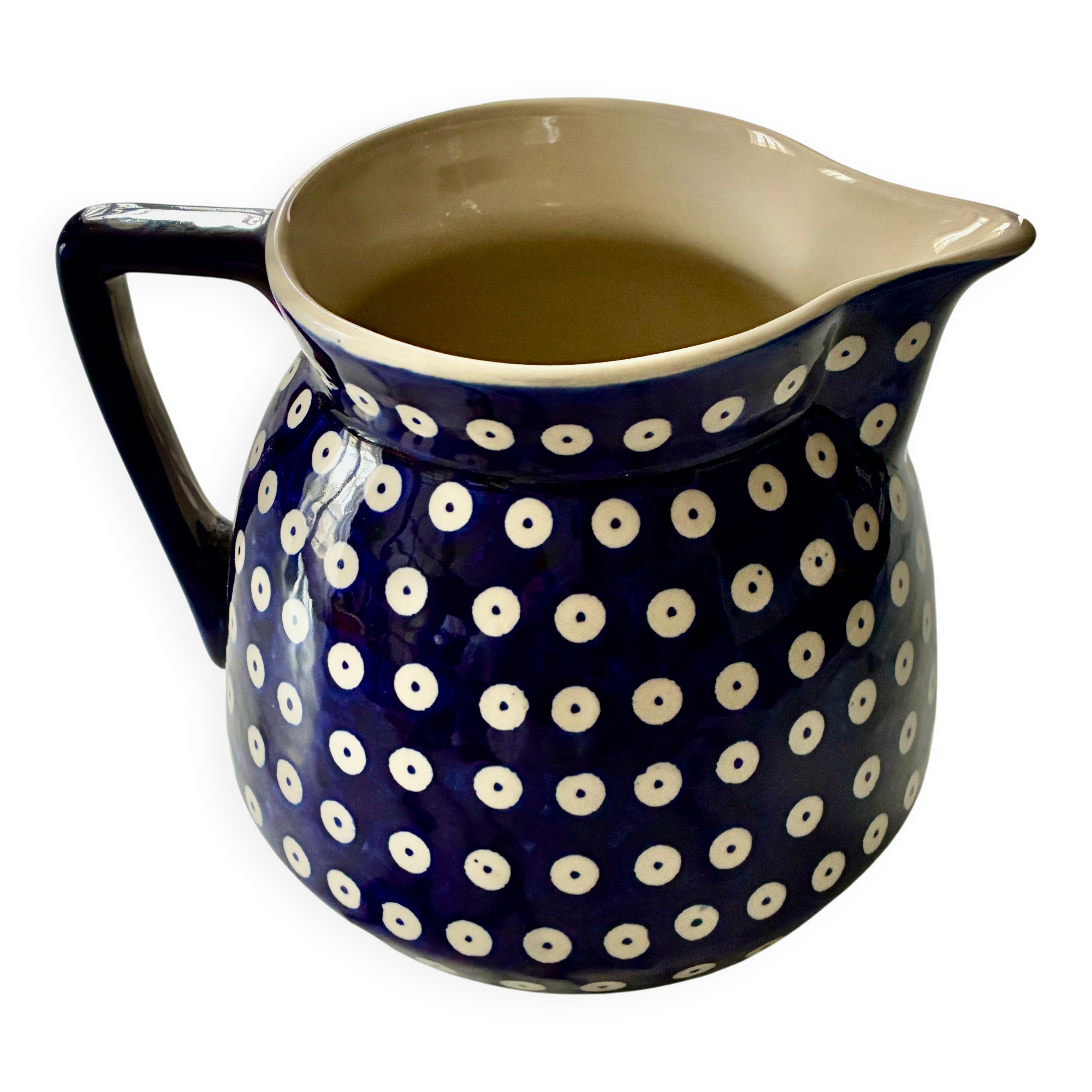Ceramic pitcher Bolesławiec Poland