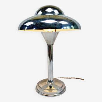 Ancienne lampe champignon Art Déco réflecteur orientable 1930