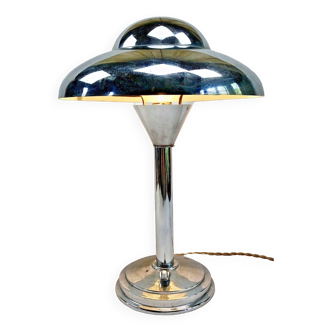 Ancienne lampe champignon Art Déco réflecteur orientable 1930