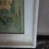 Tableau ancien sous verre - gravure - année 40/50
