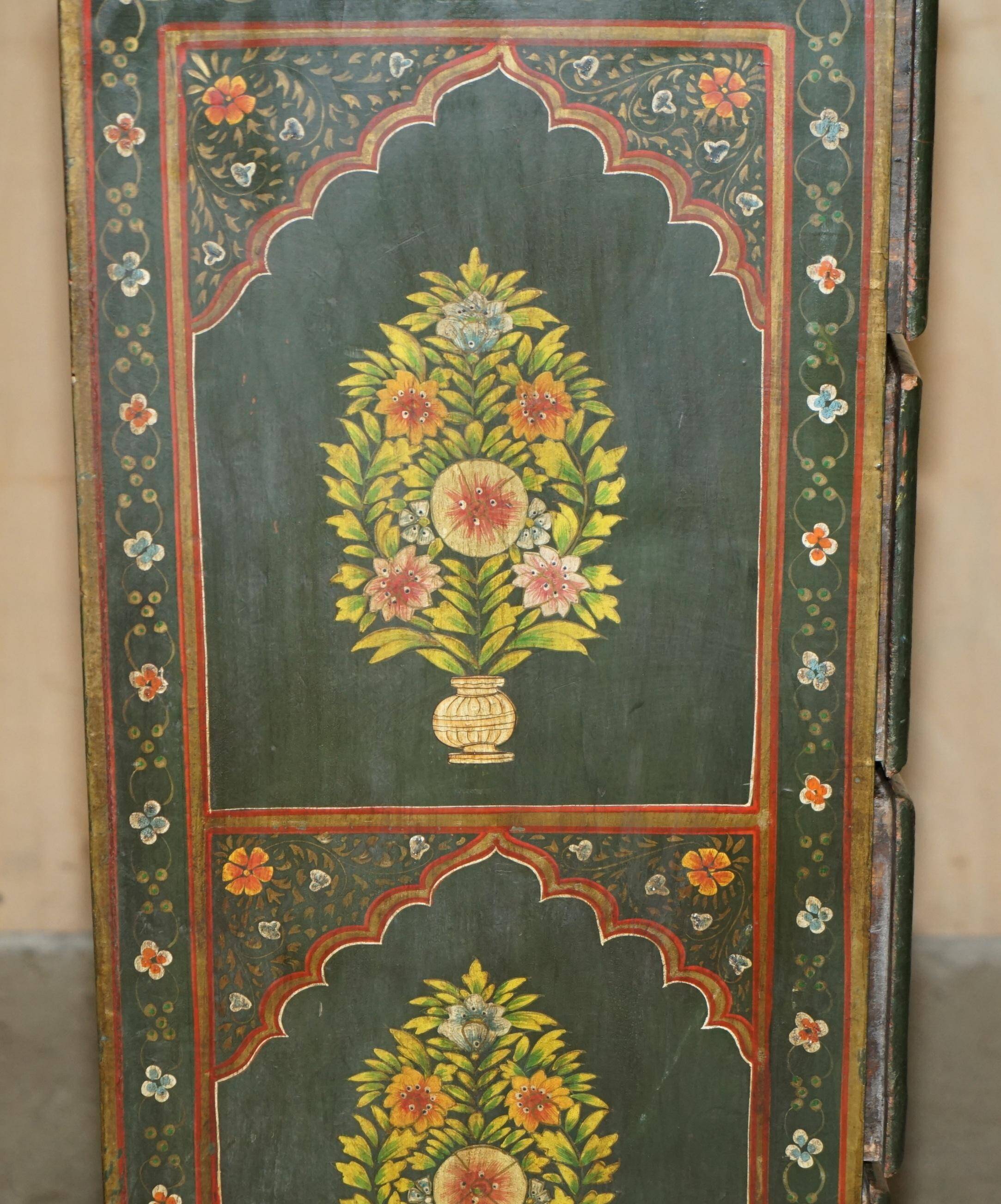 Antique Swedish commode hand-painted, two drawers out of three.