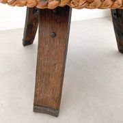 Table basse tripode brutaliste Attribuée à Audoux & Minnet (Années 1