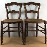 Pair of mulched chairs