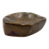 Luxury fossil brown marble ashtray bowl, France 1970s