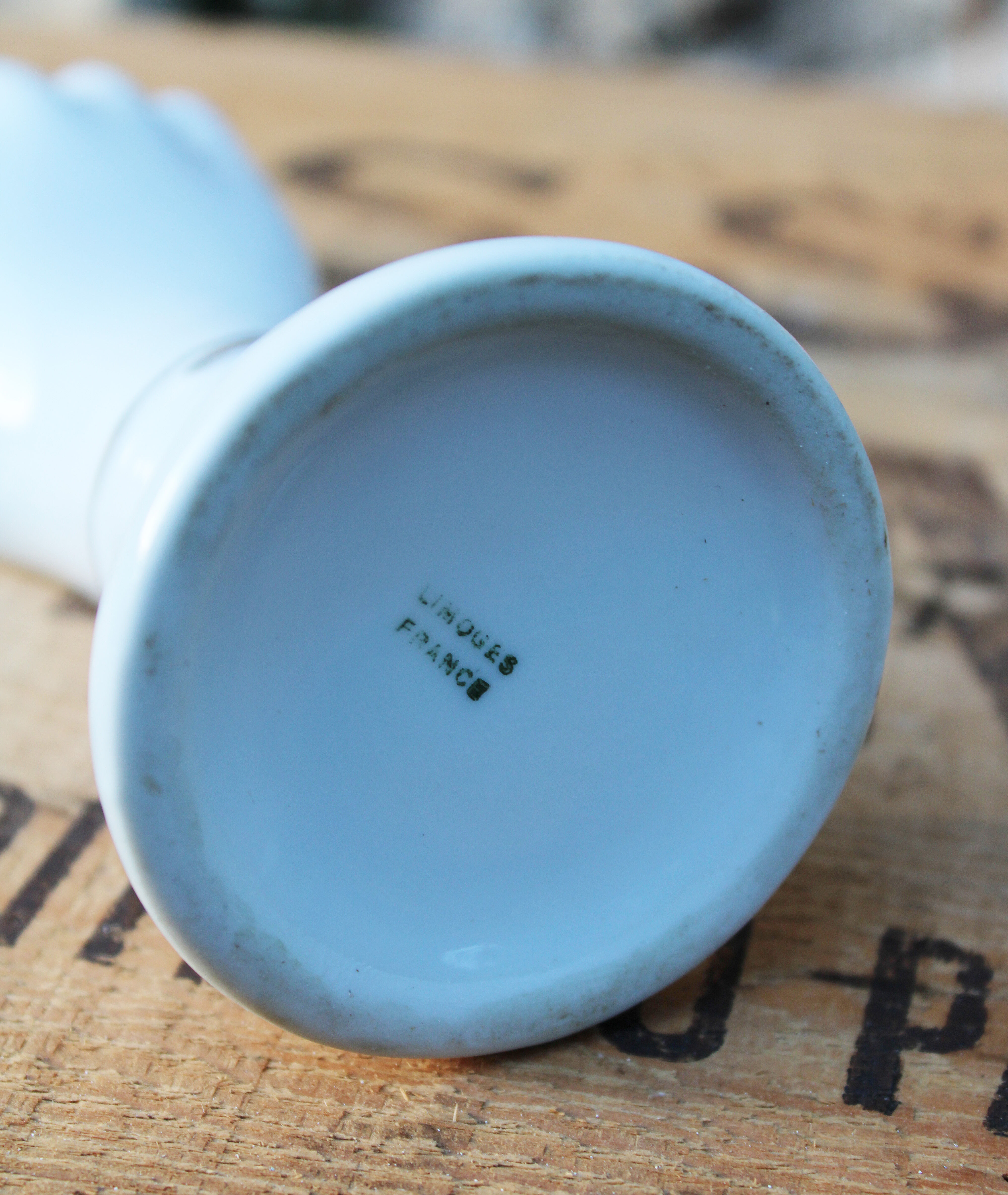 Limoges hand porcelain soliflore vase