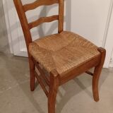 Old straw chair