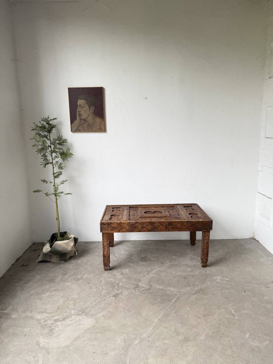 Savoyard folk art coffee table