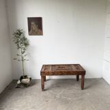 Table basse savoyarde art populaire