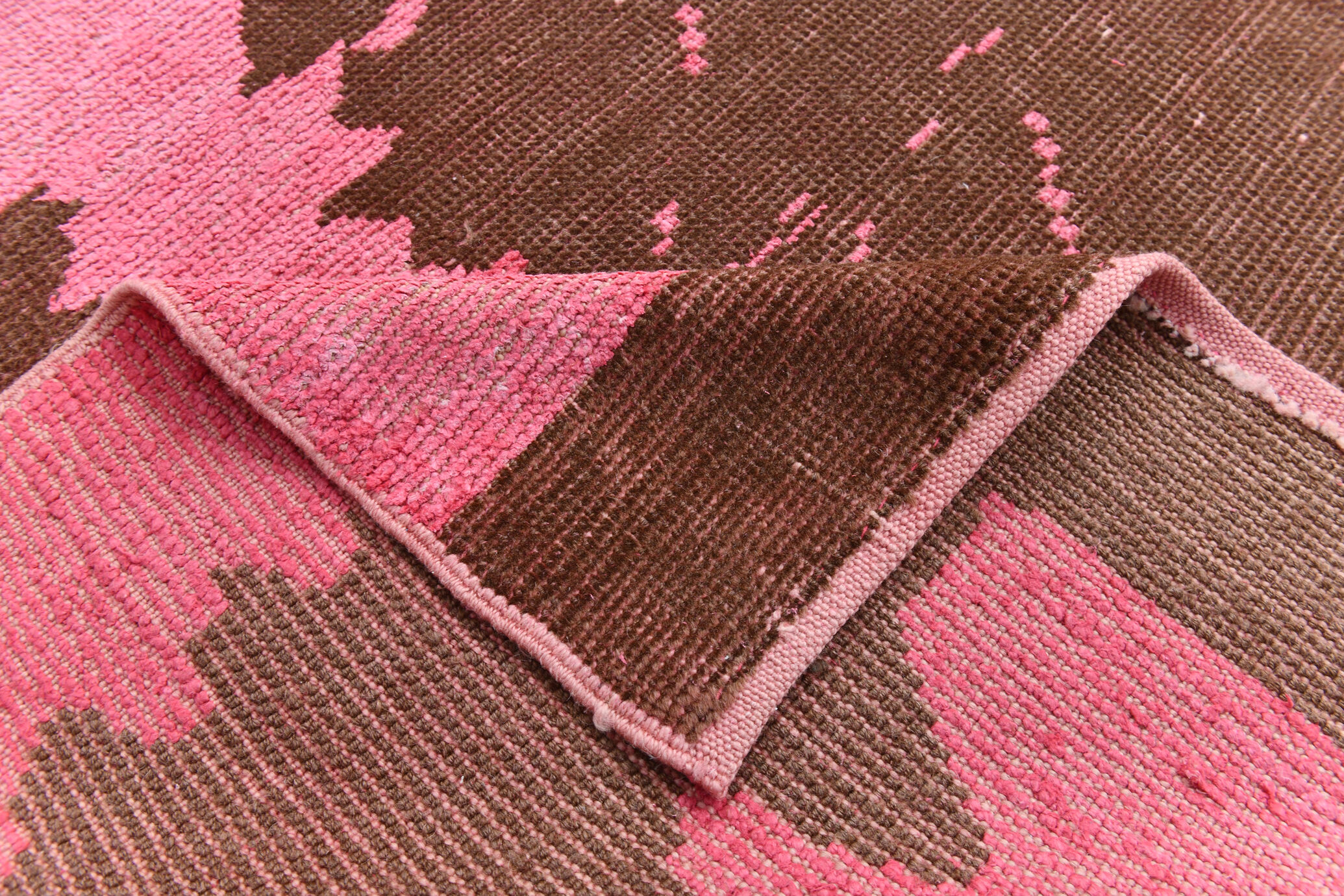 7x10 oversize pink hemp rug, 218x295cm