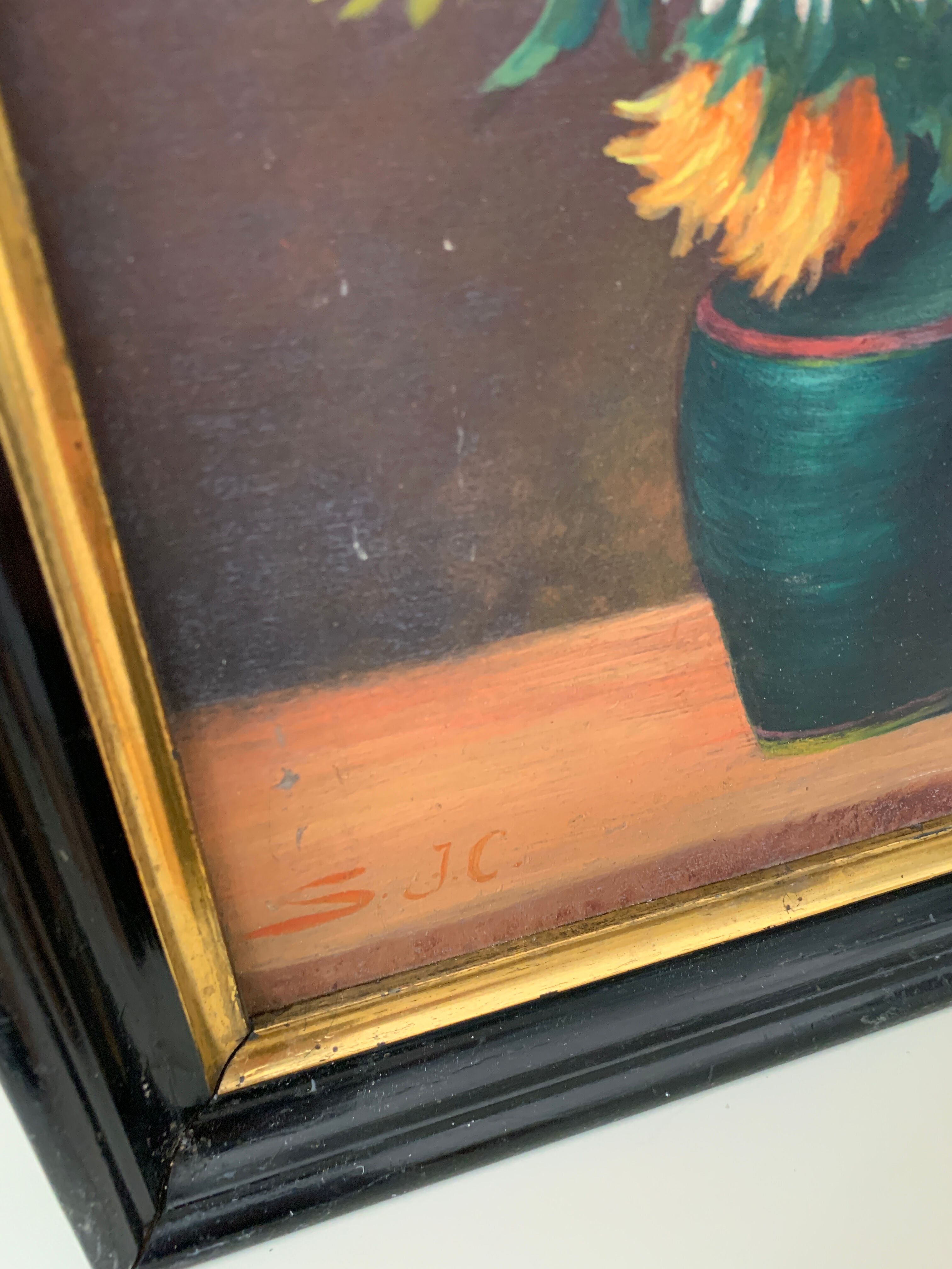 Ancient flower painting