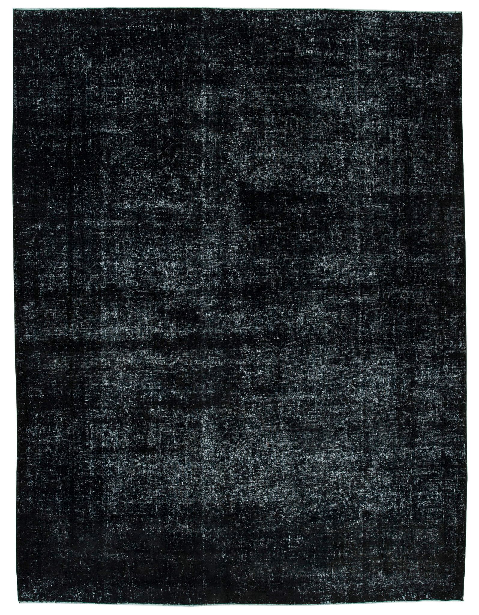 Handwoven Persian Overdyed 292 cm x 386 cm Black Wool Carpet