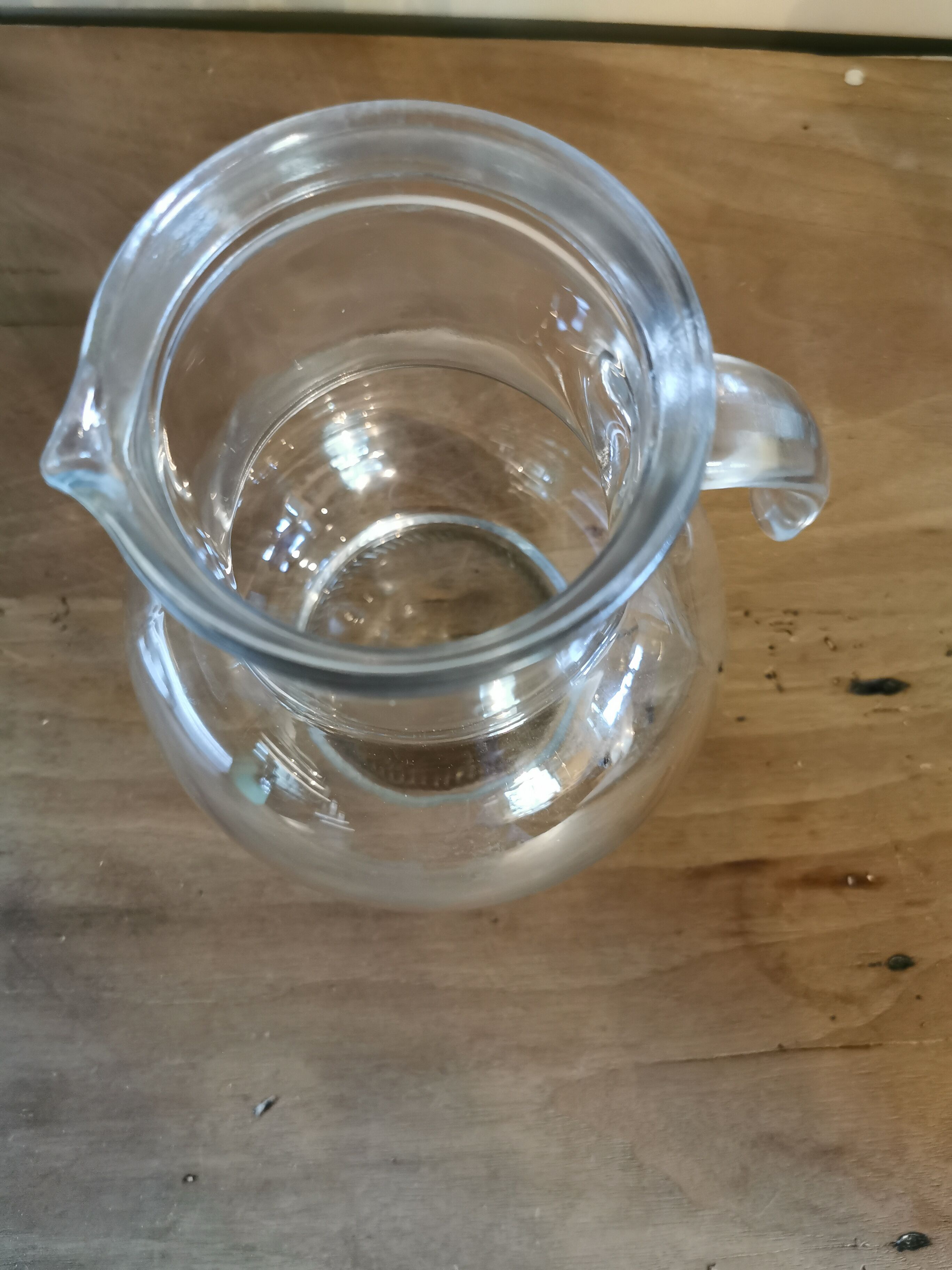 Vintage glass pitcher