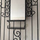 Wrought iron coat rack