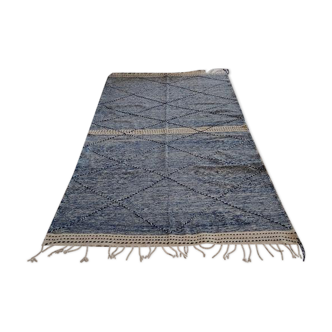 Berber carpet blue Zanafi style 186x316 cm