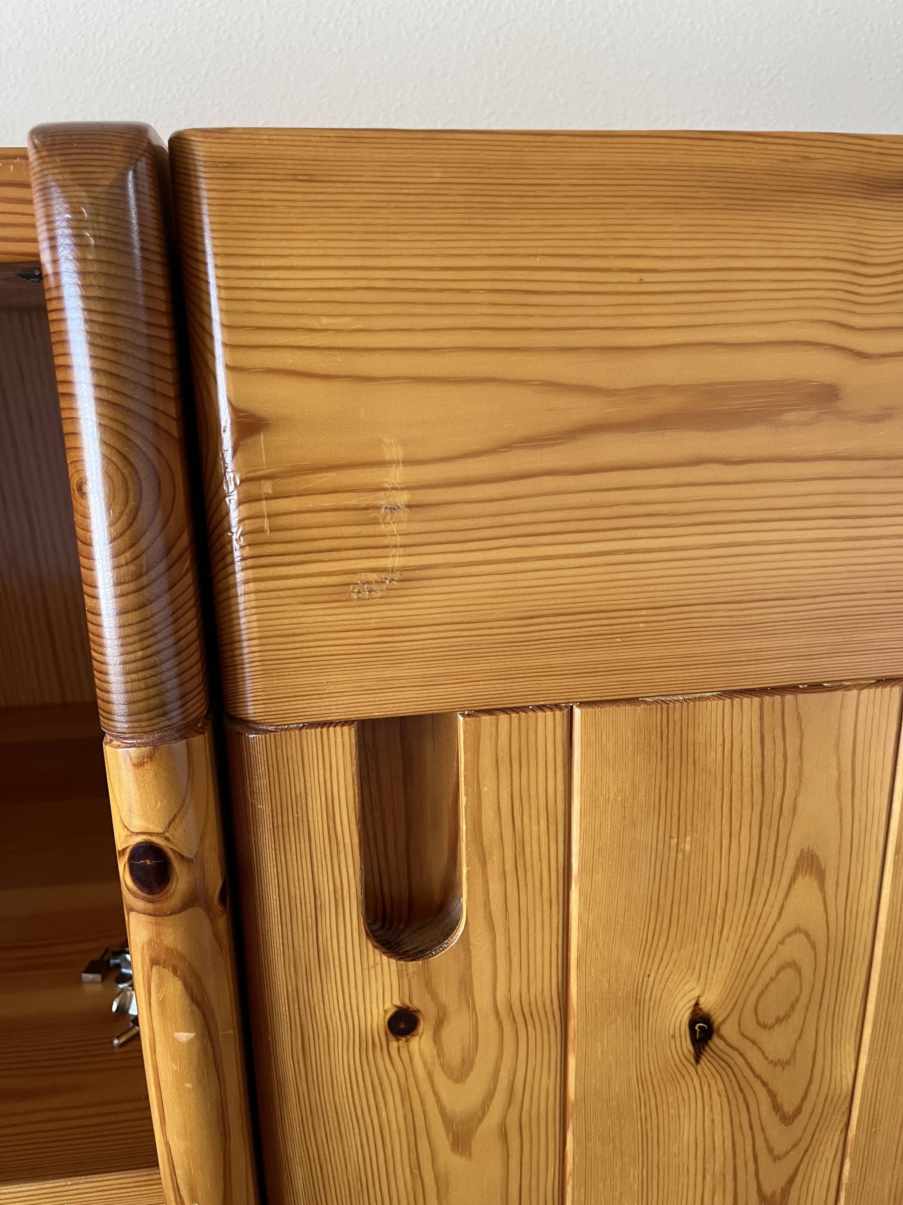 Teen bedroom solid wood Roche and Bobois 1980s