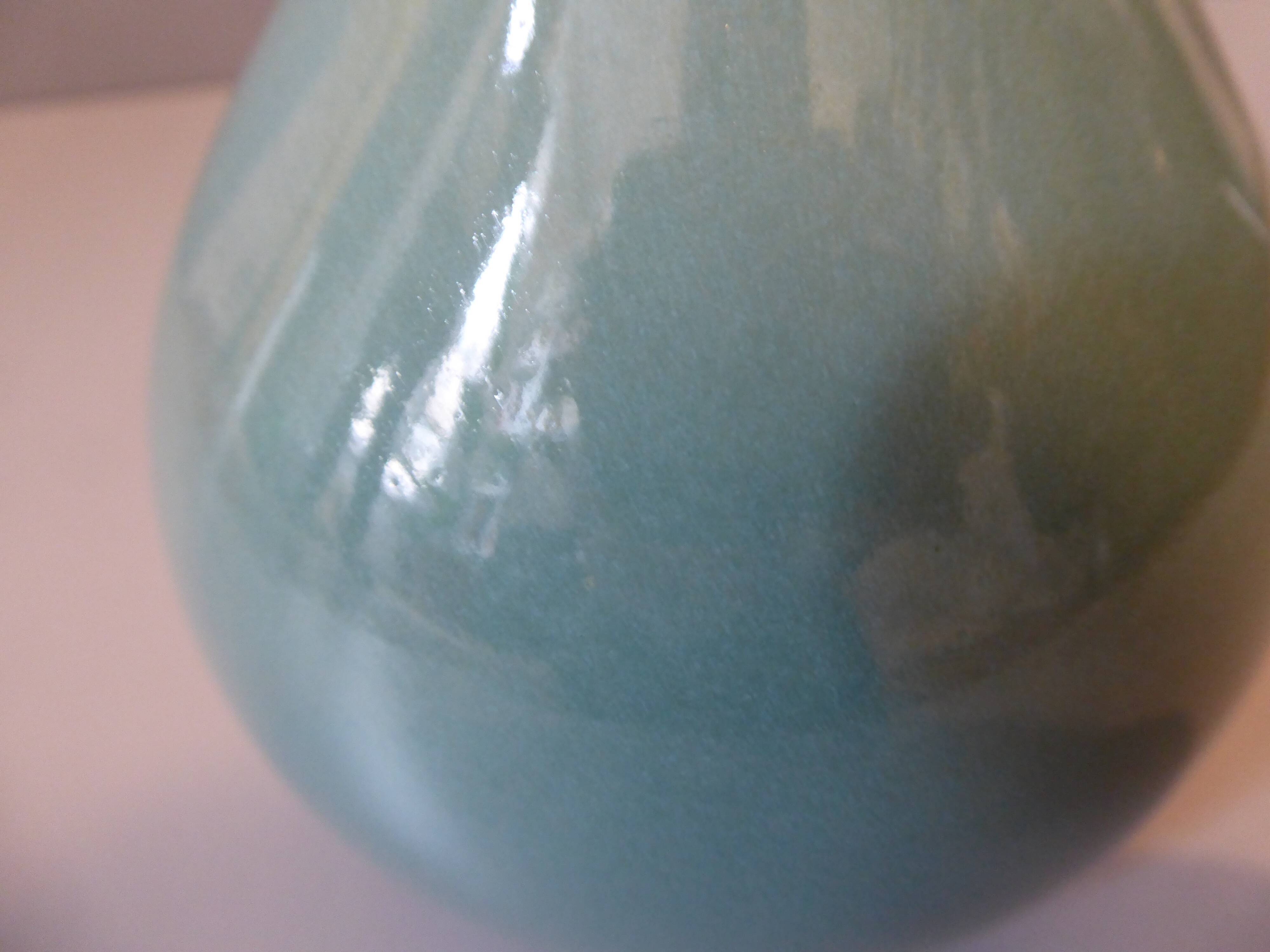Celadon blue soliflore vase