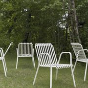 Vintage Italian 1950s metal garden chairs - set of 4
