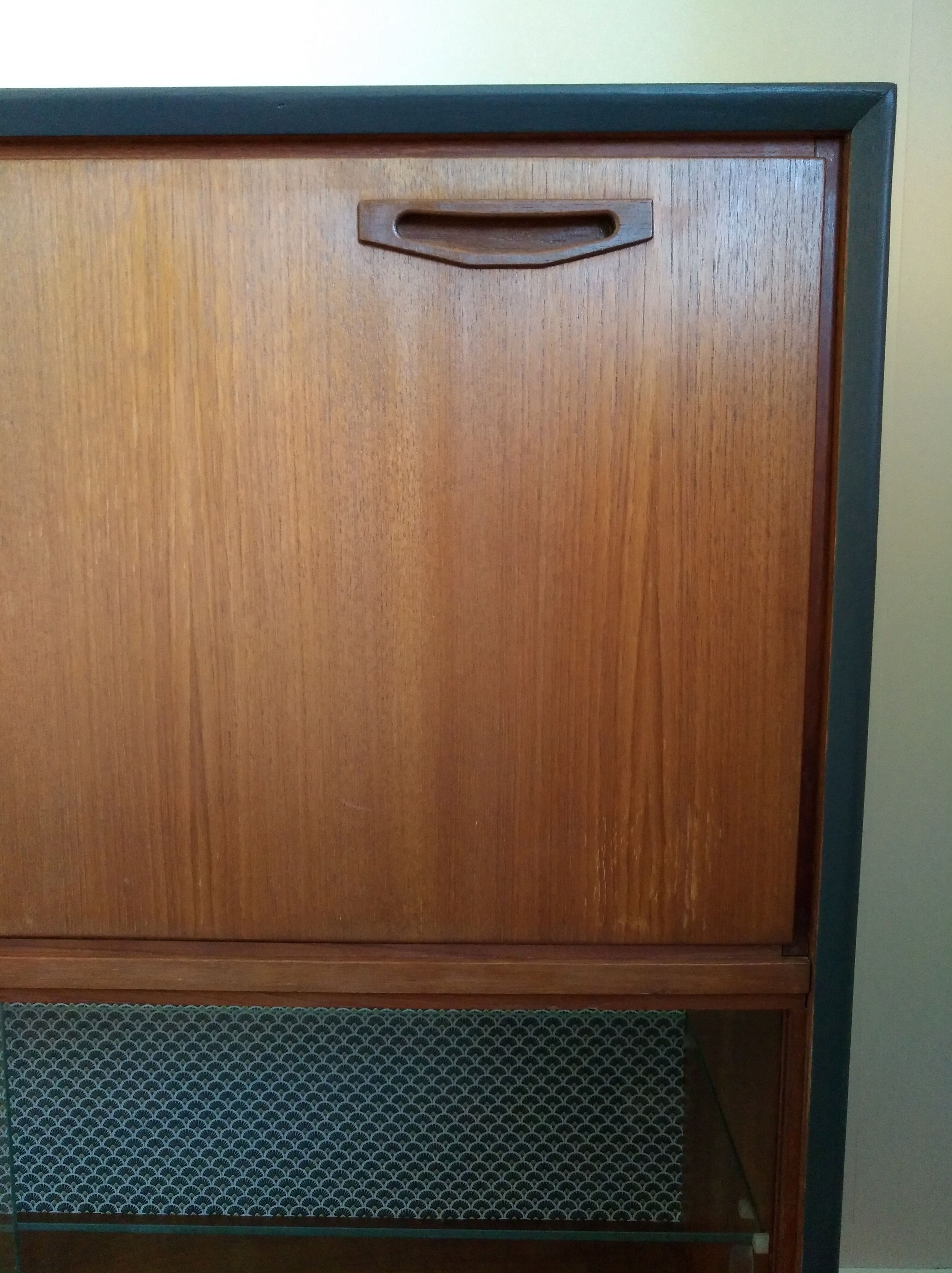 Samcom scandinavian sideboard in teak with hairpin legs